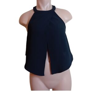 Silence And Noise Urban Outfitter Slit Wrap Sleeveless Halter  Crop Top Size S‎